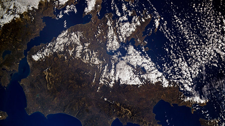 Φωτογραφία της Ελλάδας τράβηξε Ρώσος κοσμοναύτης από τον Διεθνή Διαστημικό Σταθμό