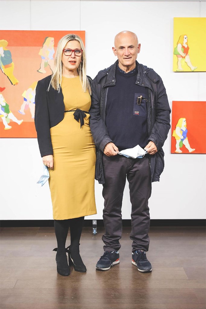 Ο Κώστας Σπυρόπουλος με τη σύζυγο του Μαρίζα Κουλουμπή