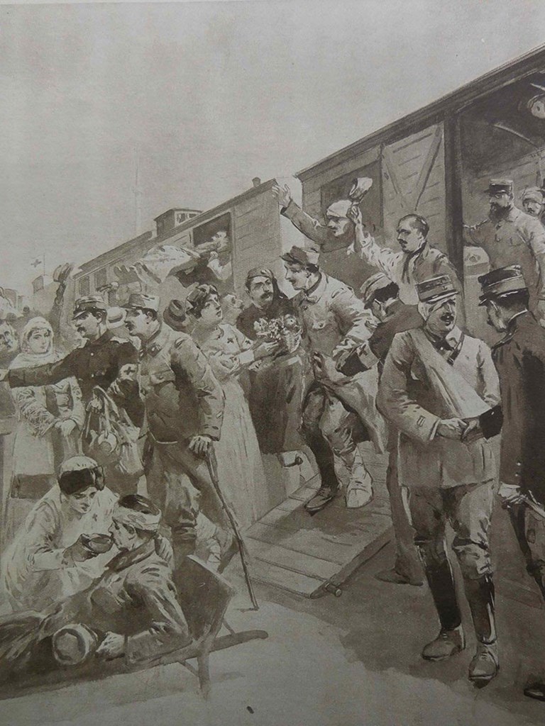 Πηγή φωτό (ανευρεθείσα από Αφροδίτη Γεωργιάδη) εφημερίδα Le Miroir περιγραφή «όταν δε μπορείς να φωτογραφίσεις τότε ζωγραφίζεις»