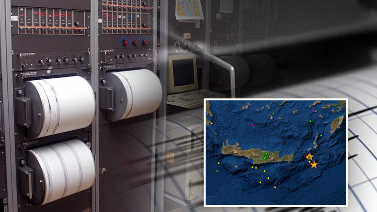 Μπαράζ σεισμών ανοιχτά της Κρήτης