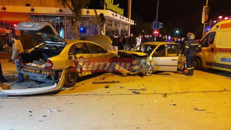 Πάτρα: Τροχαίο ατύχημα με εμπλοκή τριών αυτοκινήτων