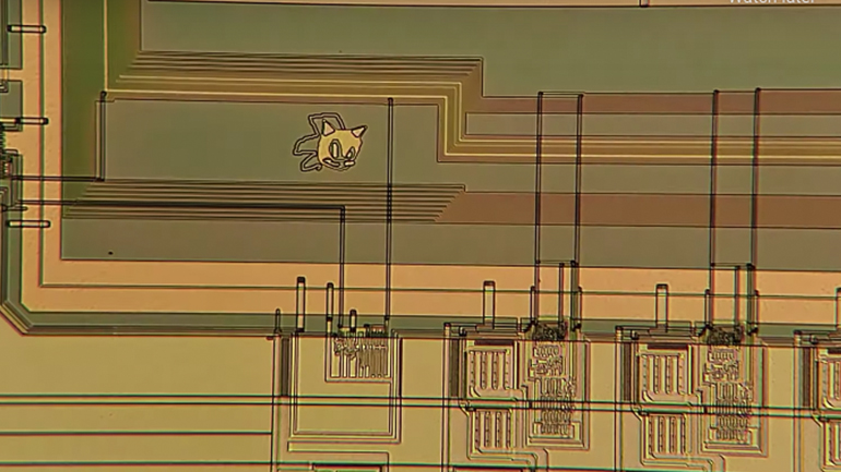 Ο Sonic μέσα σε ένα τσιπ