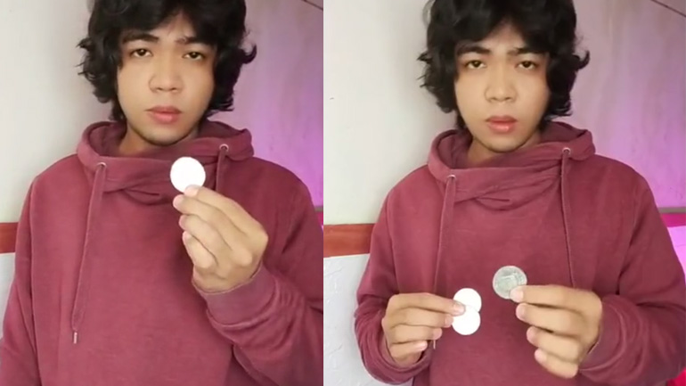 Μαγικό κόλπο με τρία νομίσματα