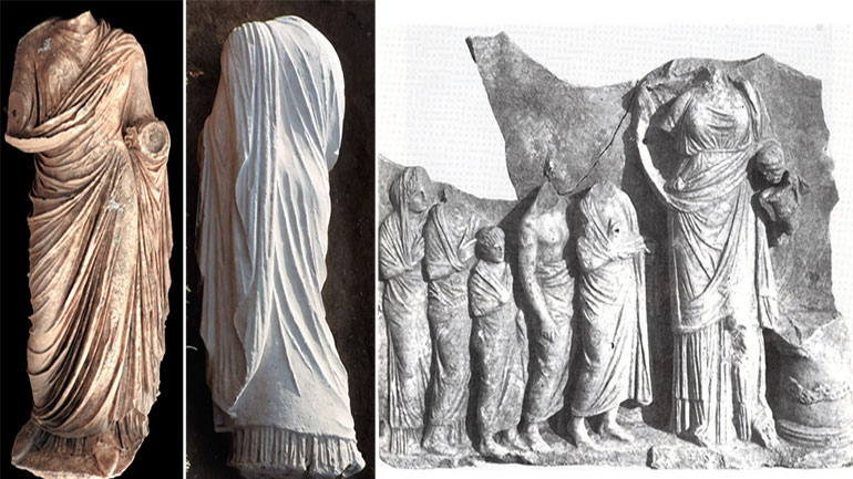 Άγαλμα γυναικός με ποδήρη χιτώνα βρέθηκε στην αρχαία Επίδαυρο