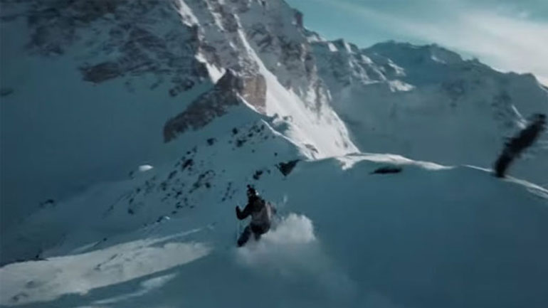 Απίστευτα πλάνα σκι με ένα fpv