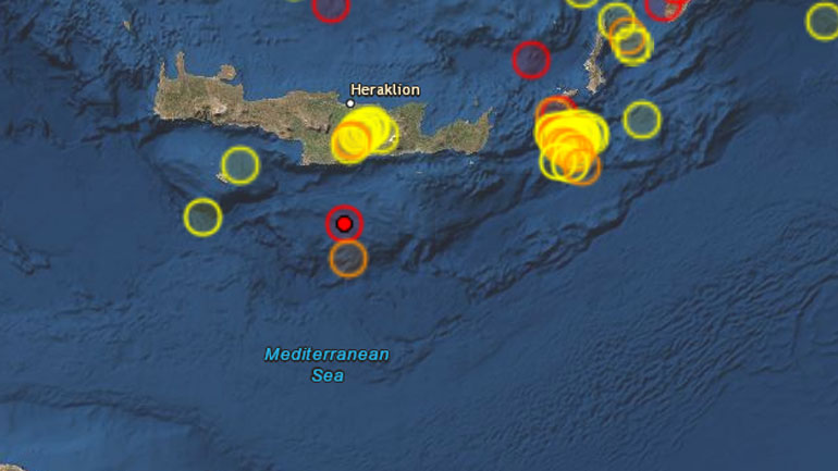 Σεισμός 5,7 Ρίχτερ στην Κρήτη
