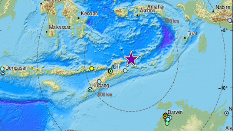 Ισχυρός σεισμός 7,3 Ρίχτερ στην Ινδονησία