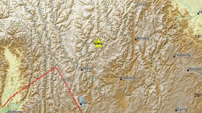 Σεισμός 5,4 Ρίχτερ στην Κίνα