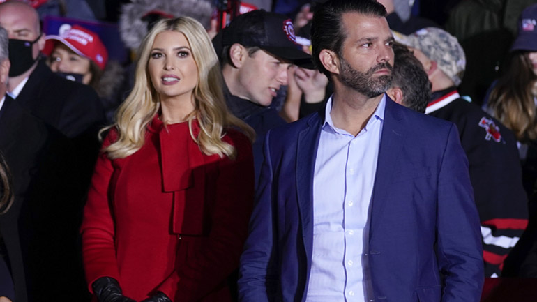 ΗΠΑ: Κλητεύσεις για Ντόναλντ Τραμπ Τζούνιορ και Ιβάνκα Τραμπ