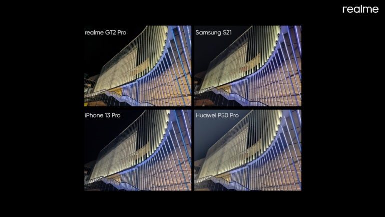 Η νυχτερινή λήψη στο realme GT 2 Pro είναι ίδια με αυτή άλλων premium smartphone που θεωρούνται ναυαρχίδες.
