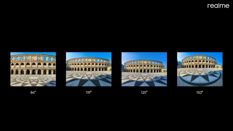 Λήψη με κάμερα realme GT 2 Pro 150 μοιρών με ultra-wide κάμερα.