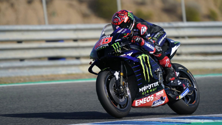 Ο 22χρονος Γάλλος Fabio Quartararo στις δοκιμές της Jerez.