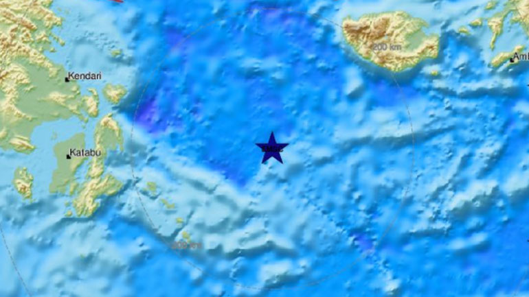 Σεισμική δόνηση 6 Ρίχτερ ανοιχτά της Ινδονησίας