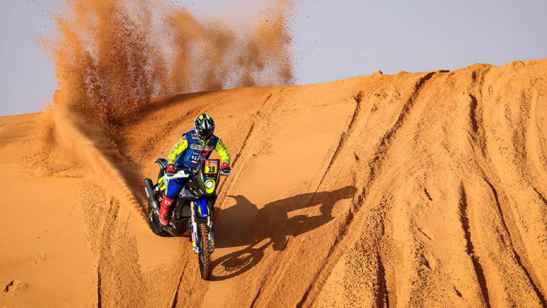 Εξαιρετική εμφάνιση από τους αναβάτες της Sherco μέχρι στιγμής στο Dakar 2022.