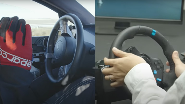 Οδηγεί το Sony Vision στην Γερμανία, από το σπίτι του στην Ιαπωνία