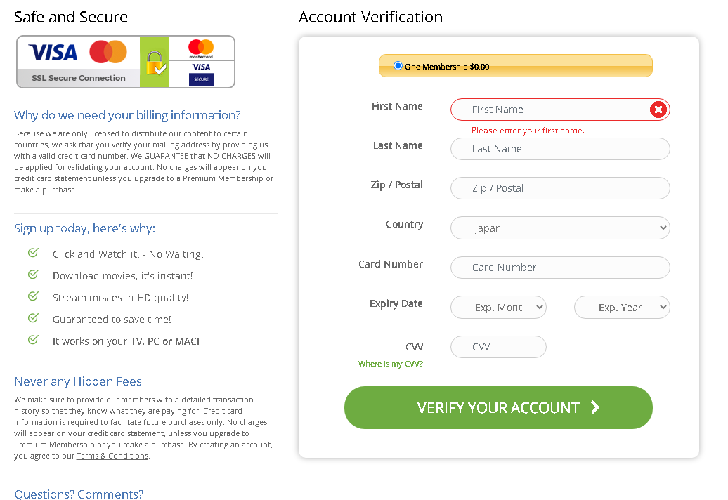 Οι απατεώνες εξαπατούν τους θεατές ώστε να εισάγουν τα στοιχεία της τραπεζικής τους κάρτας