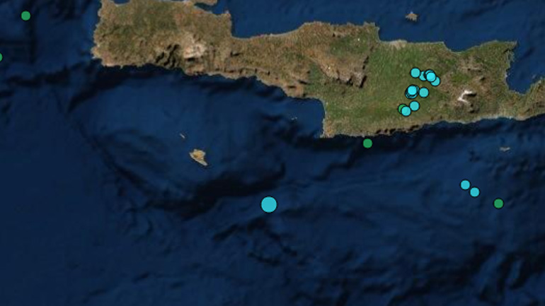 Σεισμός 3.8 Ρίχτερ στην Κρήτη