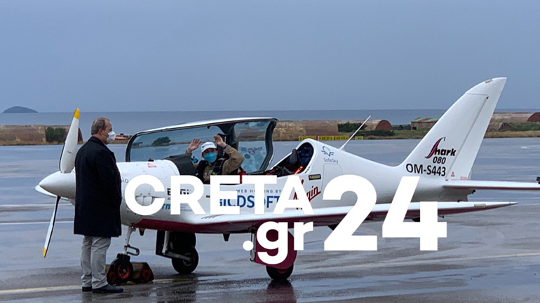 Στο Ηράκλειο η 19χρονη που κάνει το γύρο του κόσμου με μονοκινητήριο αεροσκάφος