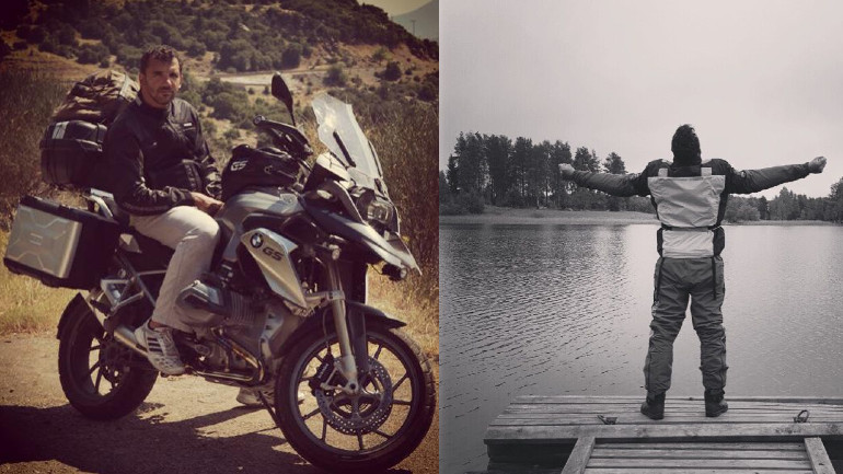 Με την BMW του έχει "οργώσει" την Ελλάδα και την Ευρώπη. Το τέλος του ταξιδιού πάντα έχει μια ιδιαίτερη αίσθηση!