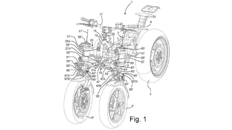 Διαφορετική προσέγγιση στην εμπρός ανάρτηση σε σχέση με το Yamaha Niken.