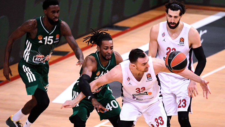 Παναθηναϊκός-ΤΣΣΚΑ: Με -27 (33-60) πήγαν στα αποδυτήρια για το ημίχρονο οι «πράσινοι»!