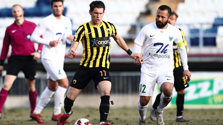 Super League 2 (B’ όμιλος) Έπιασε κορυφή με τον Γιούση η ΑΕΚ, 2-1 τον Λεβαδειακό