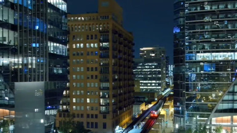 Το νυχτερινό Σικάγο από ψηλά