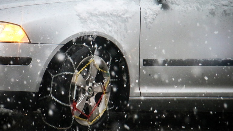 Λάρισα: Απαραίτητες οι αντιολισθητικές αλυσίδες σε ορεινές περιοχές του νομού