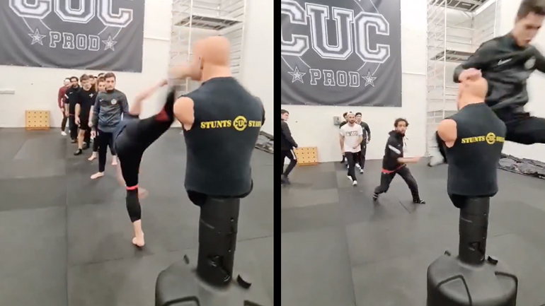 Κασκαντέρ δείχνουν τις ικανότητές τους -fail