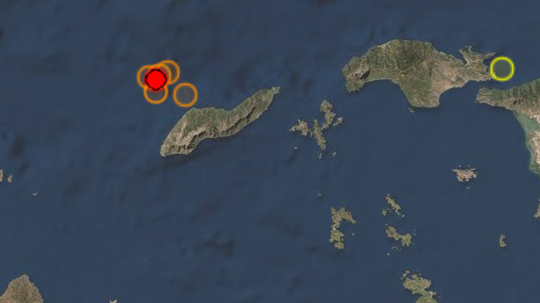 Σεισμός 3,9 Ρίχτερ ανοιχτά της Ικαρίας