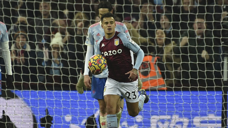 Αγγλία: Η Άστον Βίλα «φρέναρε» (2-2) τη Γιουνάιτεντ με σούπερ ντεμπούτο από τον Κουτίνιο