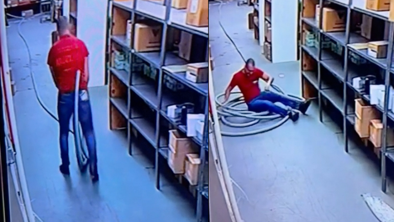 «Φίδι» επιτίθεται σε άνδρα σε μια αποθήκη