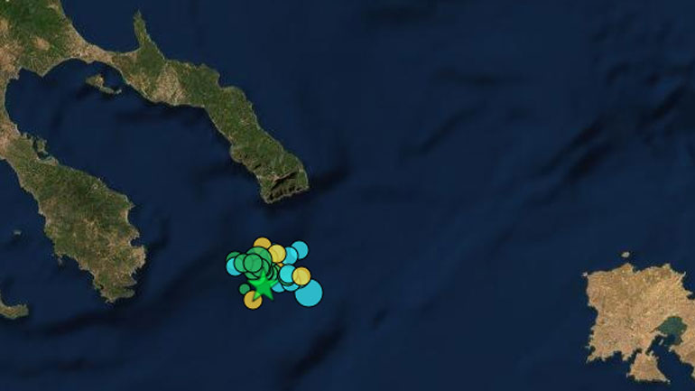 Νέα σεισμική δόνηση 4,1 Ρίχτερ ανοιχτά της Χαλκιδικής