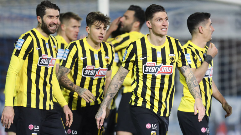 «Τρίποντο» για την ΑΕΚ στο Περιστέρι, 2-0 τον Ατρόμητο