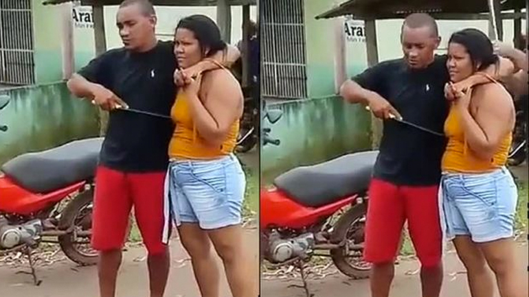 Άνδρας απειλεί γυναίκα με μαχαίρι