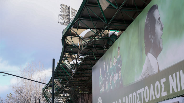 Παναθηναϊκός: Η ενημέρωση της «πράσινης» ΠΑΕ για τη ζημιά στο στέγαστρο της Λεωφόρου