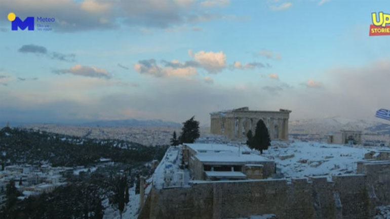 Η επόμενη μέρα μετά την ιστορική χιονοκαταιγίδα στην Αθήνα Up’ο ψηλά