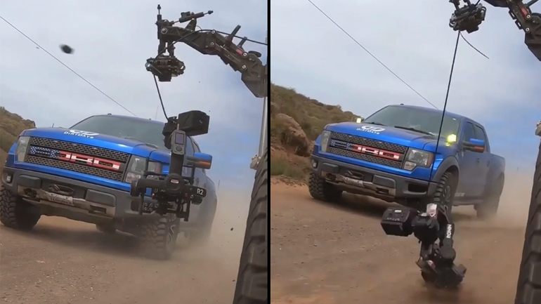 Ατύχημα με μια κάμερα των 50.000$ σε ένα πλάνο