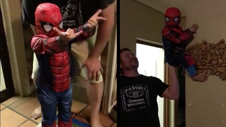 Ο μικρός Spiderman στο σπίτι