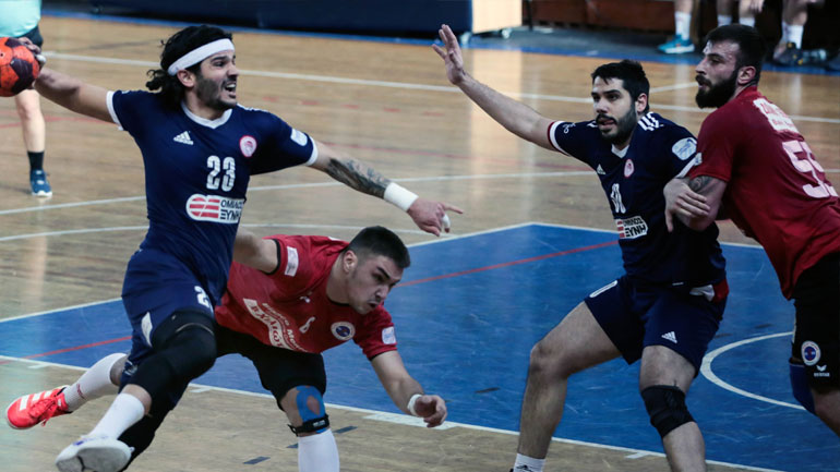 Χάντμπολ: Άνετη νίκη για τον Ολυμπιακό, 35-27 τη Δράμα