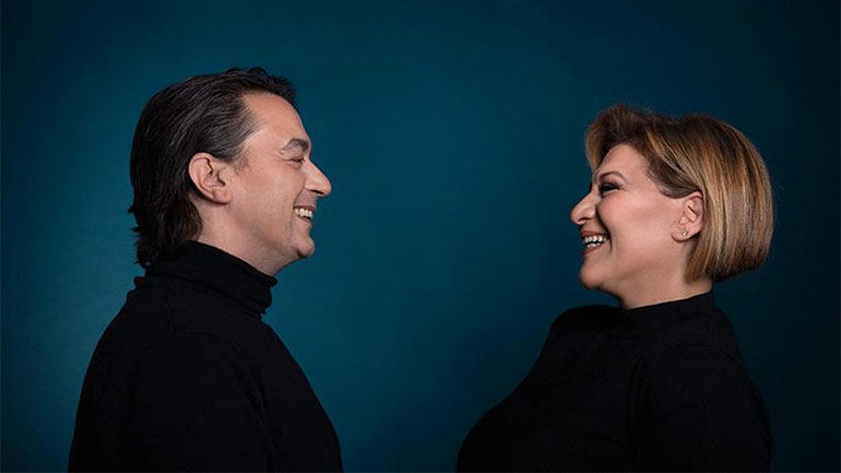 Ο Γιάννης Κότσιρας και η Γιώτα Νέγκα στο Anodos Live Stage