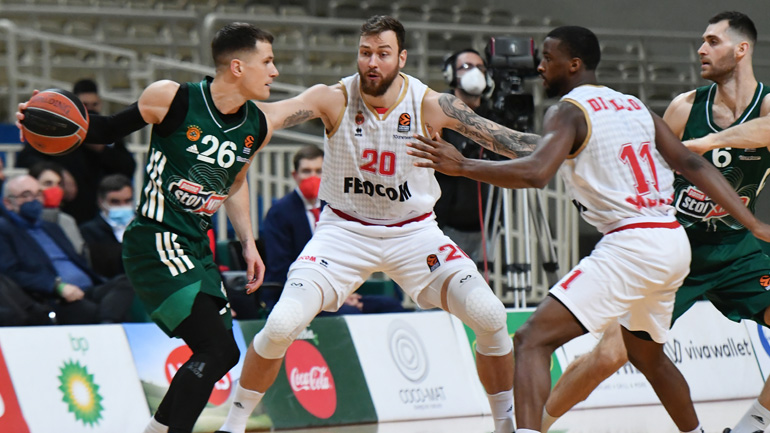 Ήττα για τον Παναθηναϊκό στο ΟΑΚΑ, 91-83 η Μονακό