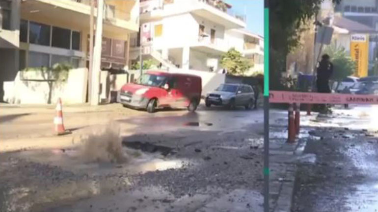 Μαρούσι: Διαρροή φυσικού αερίου στην οδό Μεσογείων – Διεκόπη η κυκλοφορία