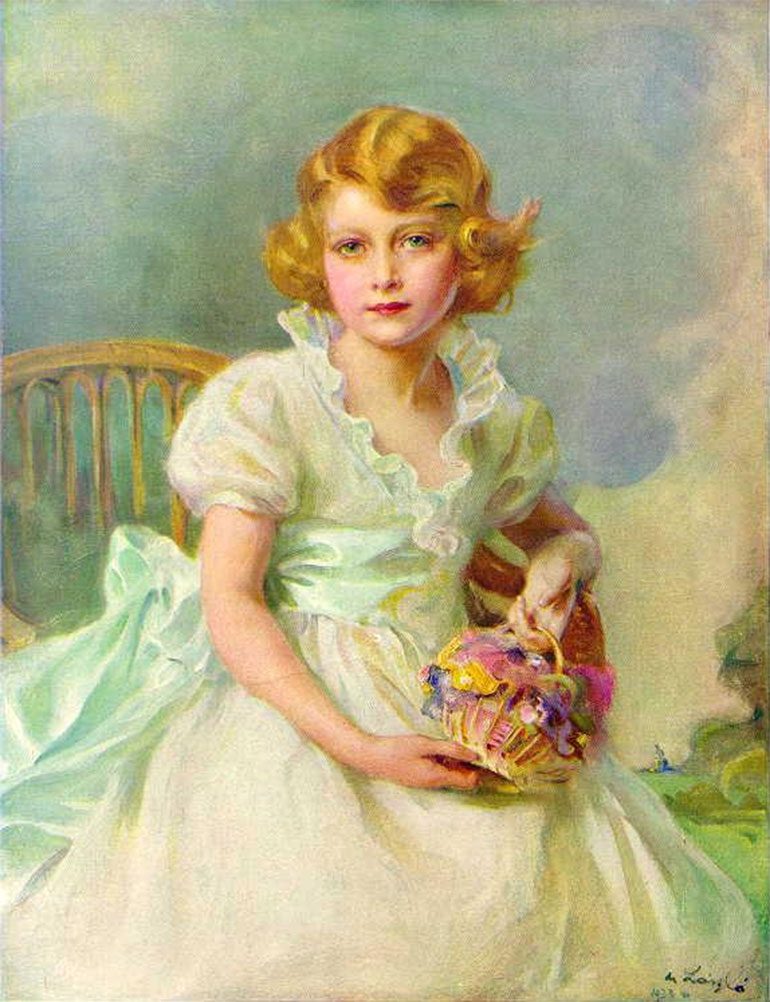 Η Ελισάβετ σε ηλικία 7 ετών, το 1933