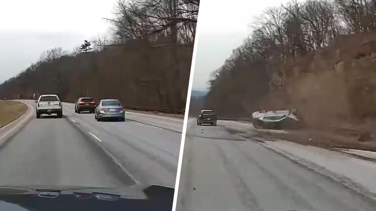 Δείτε που κατέληξε ο βιαστικός οδηγός