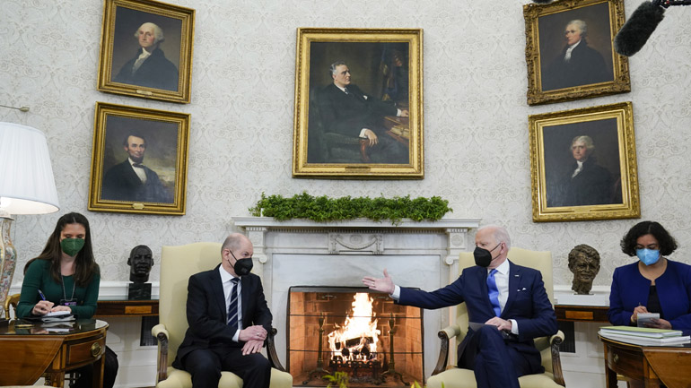 Μπάιντεν: ΗΠΑ και Γερμανία «ενεργούν από κοινού» απέναντι στη ρωσική επιθετικότητα