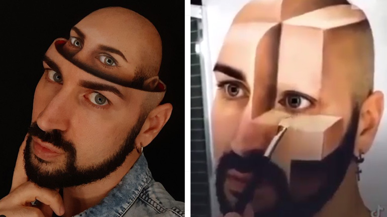 Tρισδιάστατο μακιγιάζ από τον Luca Luce