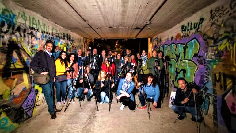 Νυχτερινή φωτογράφιση με τη φωτογραφική λέσχη Ηλιούπολης.