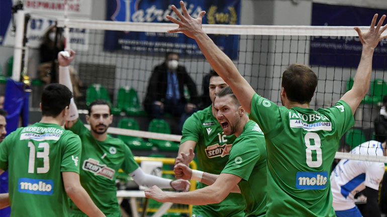 Βόλεϊ: Στα ημιτελικά του Challenge Cup ο Παναθηναϊκός – Προκρίθηκε στο «χρυσό σετ» κόντρα στην Τερουέλ