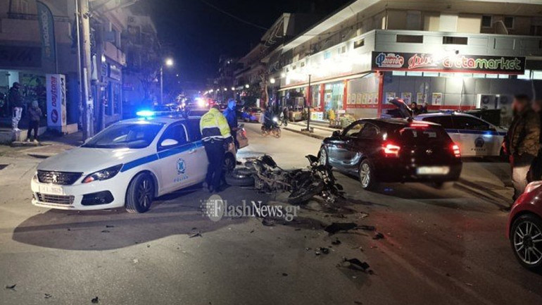 Χανιά: Σοβαρός τραυματισμός αστυνομικού σε τροχαίο